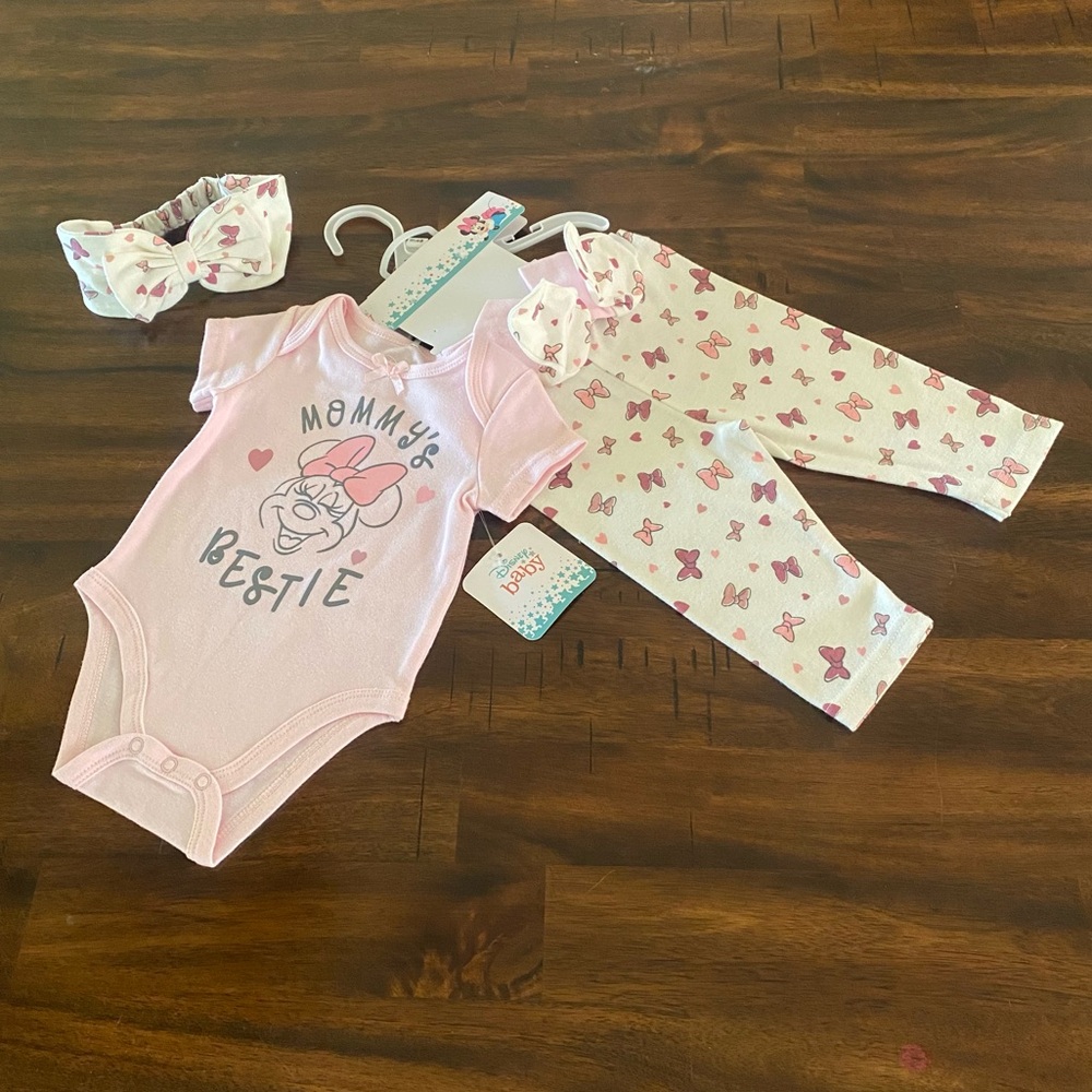 Disney Baby Mommy’s Bestie Girl Minnie Mouse Set